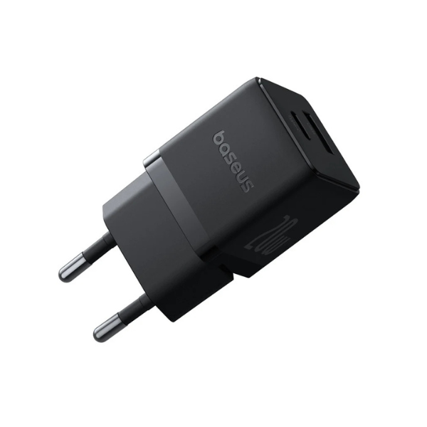 Chargeur Baseus 20 W Power Delivery — PD Fast Charging— Ports USB-C + USB-A