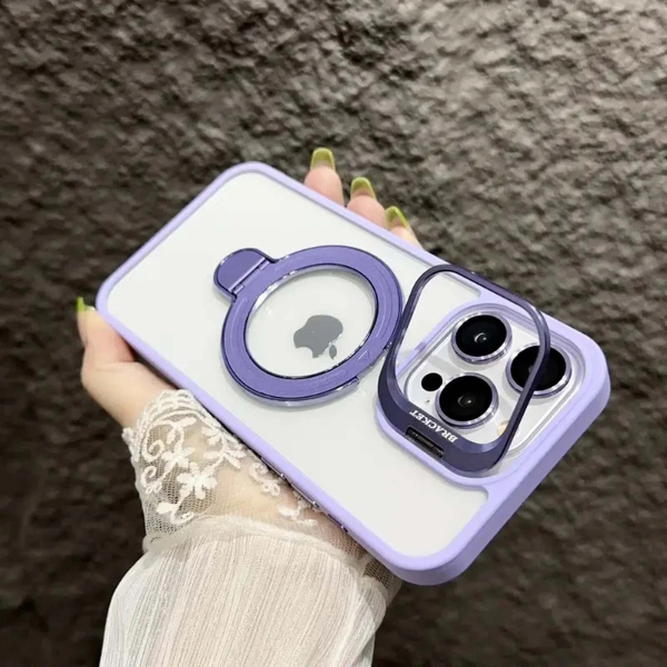 Coque Double Support Magnétique MagSafe pour iPhone – Protection Luxe Anti-Choc & Support Intégré