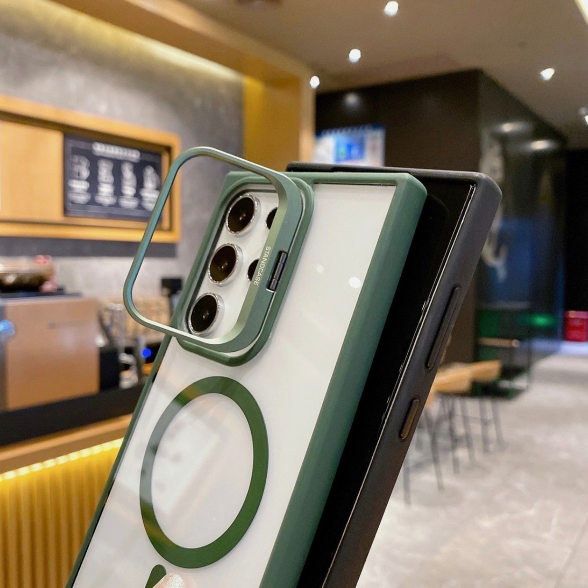 Coque Magnétique avec Protection Objectif – Compatible Samsung Galaxy