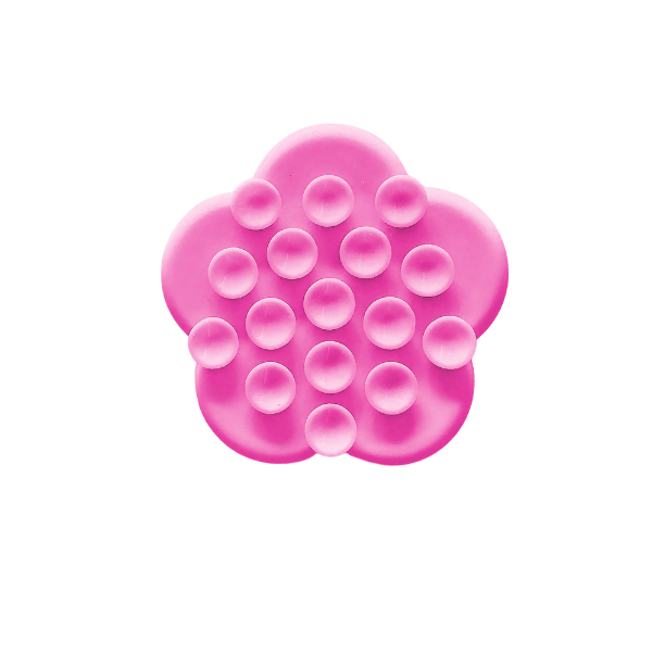 Support Téléphone Télescopique à Ventouse Motif Fleur – Grip & Support Pliable pour iPhone