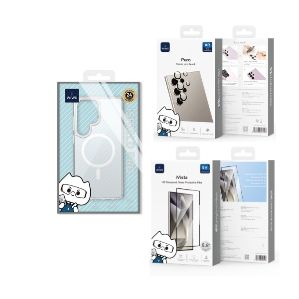 Pack Spécial Premium Samsung Galaxy S26 Ultra Coque WiWU + Protection Caméra Puro LG-011 + Verre Trempé iVista HD GT-024