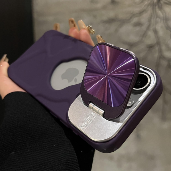 Coque 3D Déformable Violet pour iPhone 15 Pro Max – Effet Relief Unique, Antichoc & Prise en Main Confortable