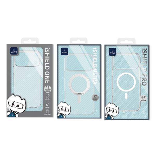 Pack Spécial Premium 3 Coques WiWU pour iPhone 17 Pro Max