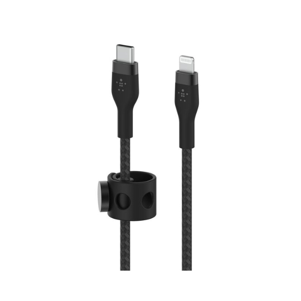Câble Belkin 2m BoostCharge Pro Flex USB-C vers Lightning –Charge Rapide & Durable
