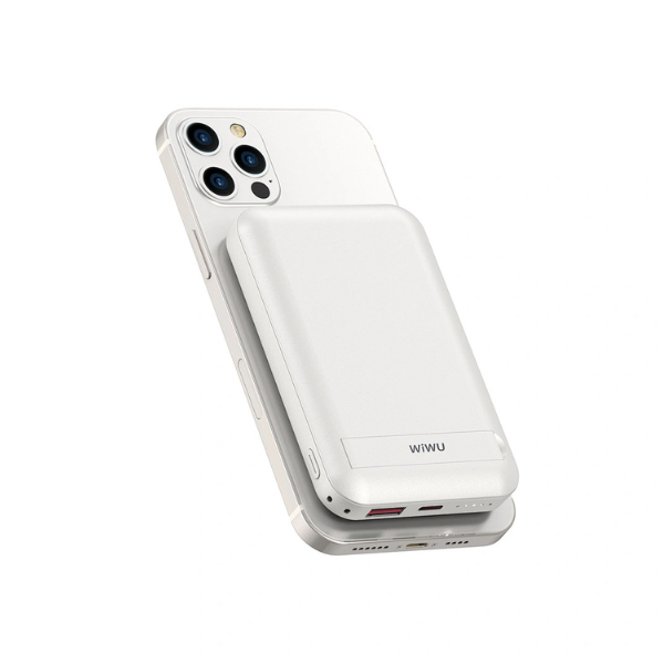 Batterie Externe Magnétique Snap Cube SC1000WHT 10000mAh – avec Charge Sans Fil Rapide & Support Compact