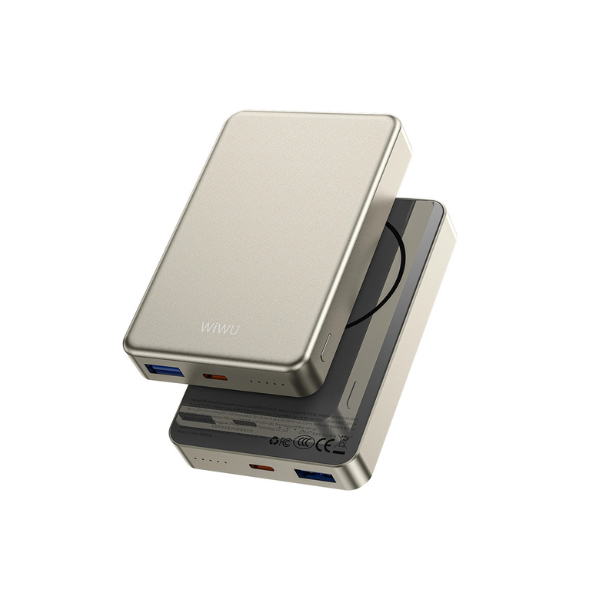 Power Bank P15-1 10000mAh
WiWU Ultra Thin Magnetic– Batterie Externe Magnétique Ultra Fine avec Charge Rapide Sans Fil & USB-C