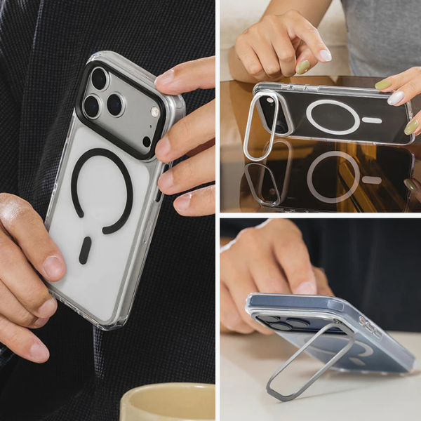 Coque LenStand MagSafe – Protection Antichoc Premium avec Support Intégré pour iPhone & Samsung
