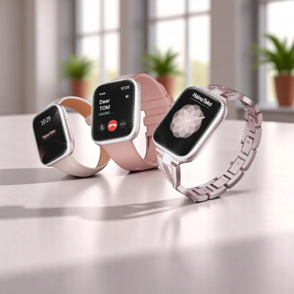 Montre Connectée Haino Teko G13 Mini — Écran AMOLED, Appels Bluetooth & 3 Bracelets Interchangeables