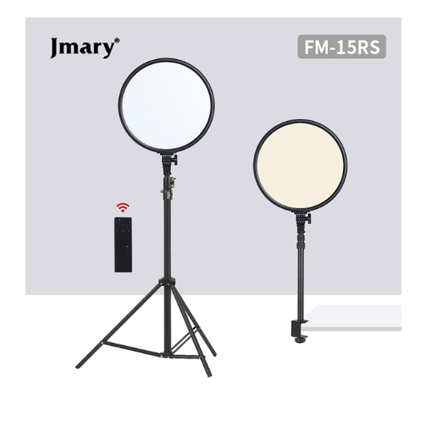 JMARY FM-15RS Ring Light Professionnel 15 Pouces 40W avec Trépied & Télécommande – Éclairage LED Réglable 3000K-6000K