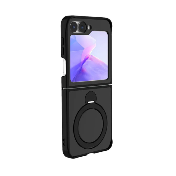 Étui magnétique 360 ° pour Galaxy Z Flip – Anneau support rotatif