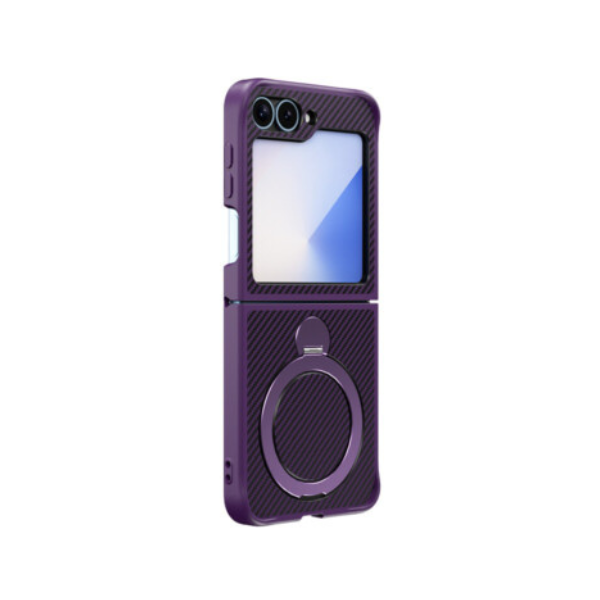Étui magnétique 360 ° pour Galaxy Z Flip 7 – Anneau support rotatif