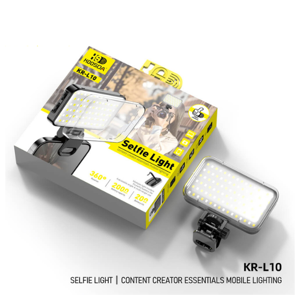 KR-L10 Lampe LED Rechargeable 1200mAh – Éclairage Portable Haute Luminosité avec Batterie Longue Durée