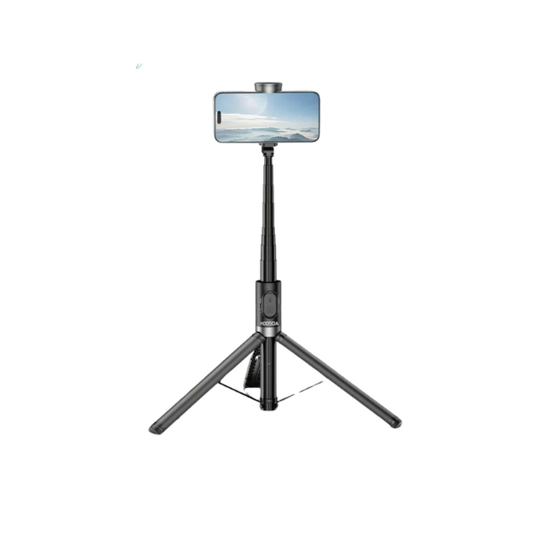 KOOSDA KS-L22 Trépied Selfie Stick Anti-Shake 1.7M – Perche Bluetooth Stable avec Rotation 360°