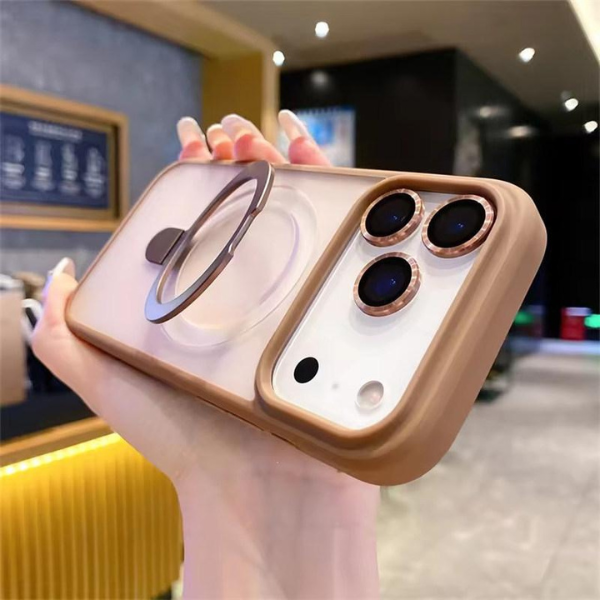 Coque MagSafe de Luxe pour iPhone 17Pro Max — Anneau Magnétique + Protection Appareil Photo