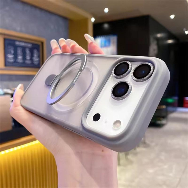 Coque MagSafe de Luxe pour iPhone 17Pro Max — Anneau Magnétique + Protection Appareil Photo