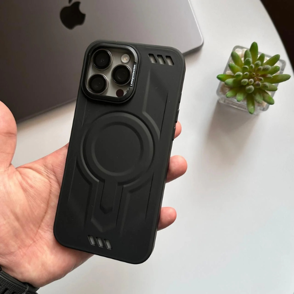 Coque Silicone MagSafe Robot Design Pour iPhone & Samsung