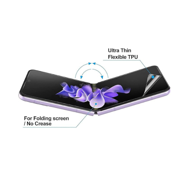 Protecteur d’écran Hydrogel Fourmor pour Samsung Galaxy Z Flip 6 — Film TPU Souple HD (Lot 2 pièces)