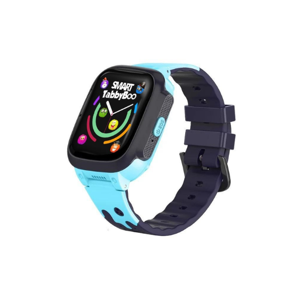 Montre Enfant Smart TabbyBoo 4G – GPS, Appels Vidéo, Caméra HD, Température & SOS (Bleu Ciel, Étanche IP67)