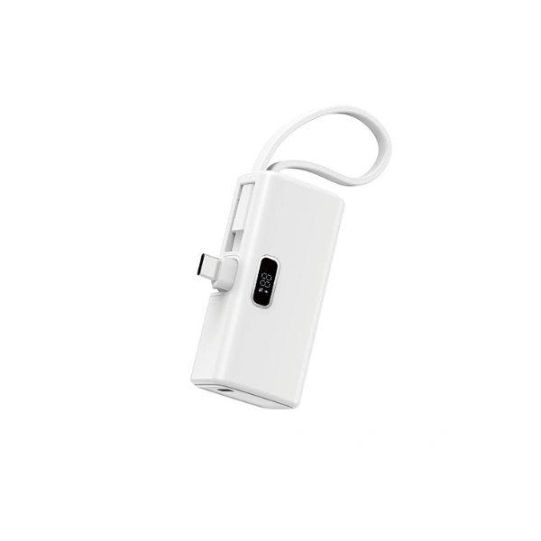 Power Bank WIWU 5000mAh avec Type-C – Batterie Externe Compacte Charge Rapide PD 20W Portable & Universelle