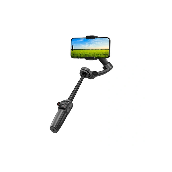 Trépied Selfie Stick Intelligent WiWU WI-SE016 – Suivi AI, Stabilisateur 3 Axes, Lumière LED, Télécommande Bluetooth, Support Smartphone