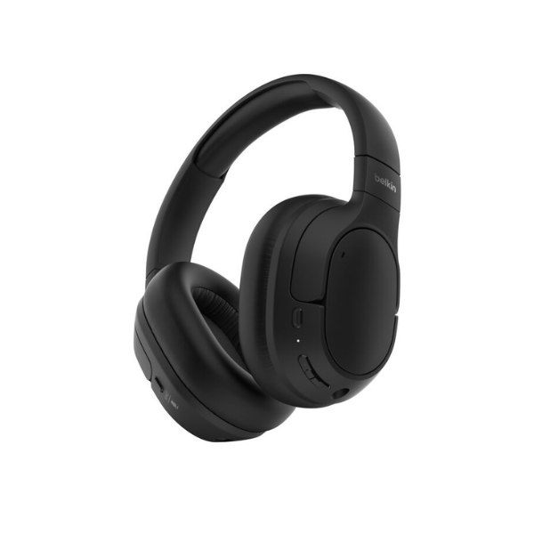 Casque Bluetooth Belkin SoundForm Isolate AUD008 – Réduction de Bruit Active (ANC), 60h d’Autonomie