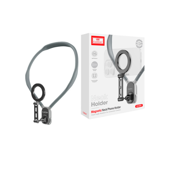 Support de Téléphone Tour de Cou 360° – Earldom EH285 | Support Flexible et Ajustable pour Smartphone
