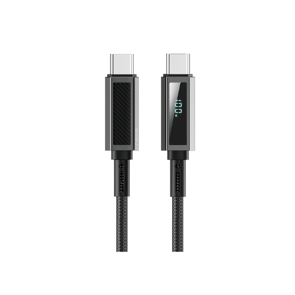 Câble WiWU Warriors Wi-C079 USB-C vers USB-C 100W – Nylon Tressé 1.2M, Charge Rapide PD & Transfert de Données Haute Vitesse