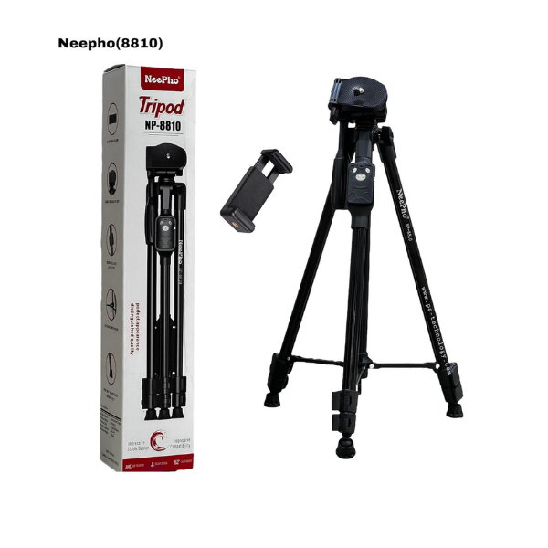 Trépied aluminium Neepho 8810 pour appareil photo & smartphone — robuste et polyvalent avec telecomande