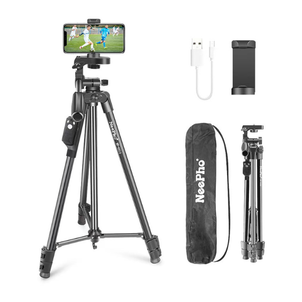 Trépied aluminium Neepho 8810 pour appareil photo & smartphone — robuste et polyvalent avec telecomande
