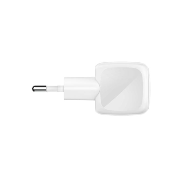 Chargeur Belkin Secteur USB-C BoostCharge 20 W Blanc + Câble USB-C vers USB-C 1 m – Charge Rapide et Sécurisée