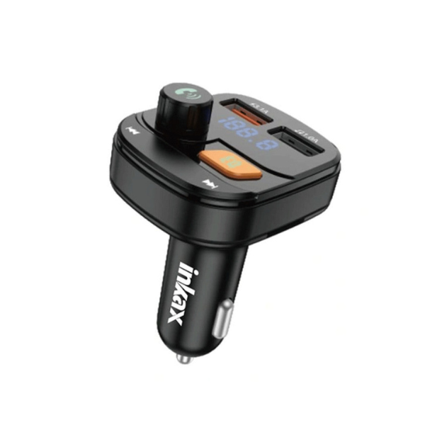 Lecteur de Musique Bluetooth MP3 Inkax CM‑06 pour Voiture – Transmetteur FM + Double USB 3,1 A (Noir)