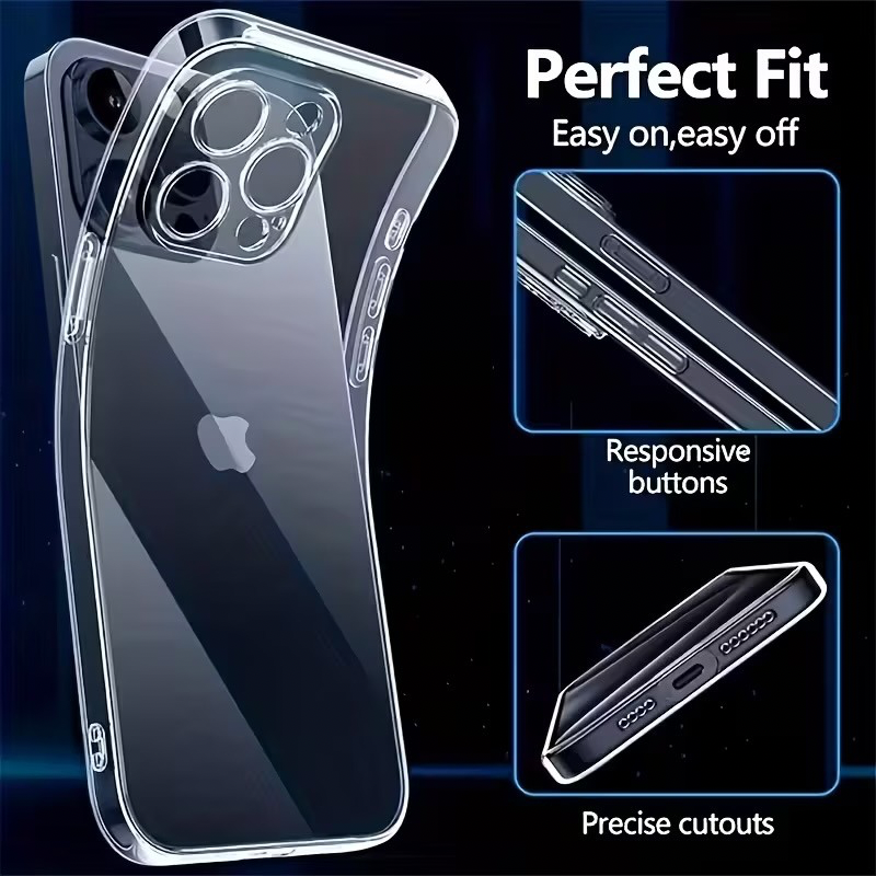 Coque Transparente en Silicone Souple – Compatible Apple iPhone 11 Pro Max