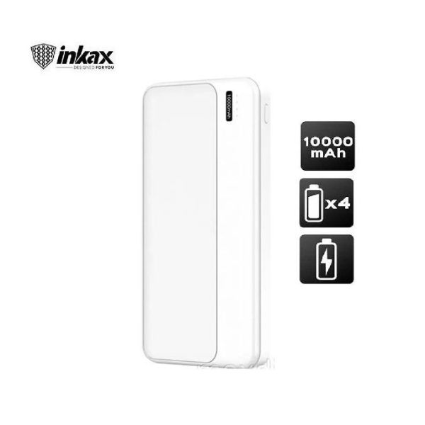 Power Bank INKAX PB-01A Dependable – 10 000 mAh, 2,1 A (Recharge Rapide)