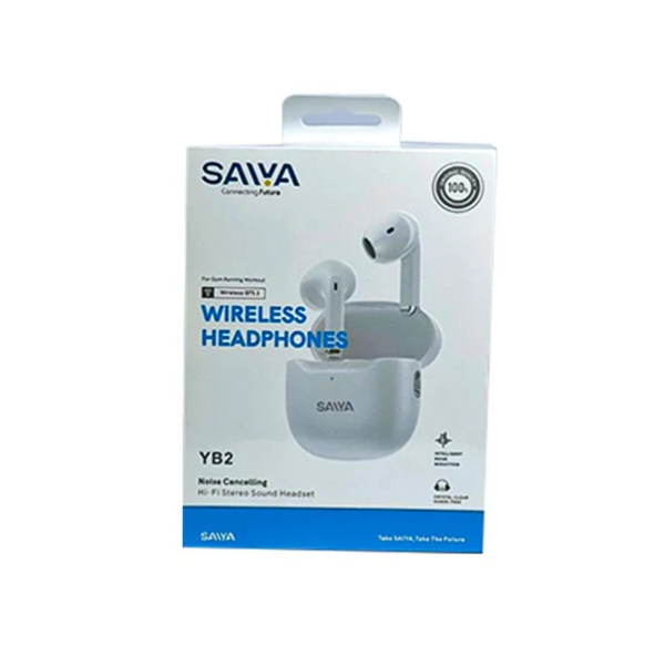 AirPods Saiya YB2 – Écouteurs Sans Fil True Wireless avec Son Puissant & Appels Clairs