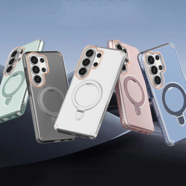 Coque K-TEL compatible Samsung – avec support de charge sans fil et protection complète