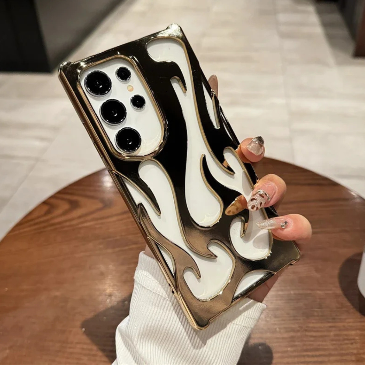 Coque Flame Pour Samsung — Antichoc, Anti-empreintes, Grip Confort