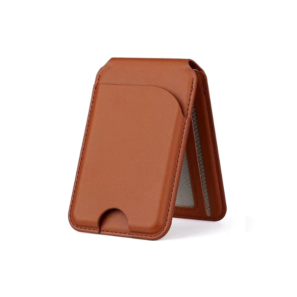 Portefeuille Magnétique en Cuir pour Smartphone – Porte-Cartes MagSafe Élégant, Ultra-Fin et Sécurisé