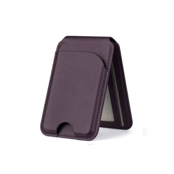 Portefeuille Magnétique en Cuir pour Smartphone – Porte-Cartes MagSafe Élégant, Ultra-Fin et Sécurisé