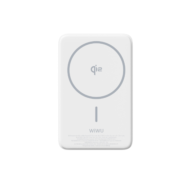 Power Bank 10 000mAh WIWU Wi-P031 Magnétique Sans Fil Qi2 30W avec Support & Indicateur LED