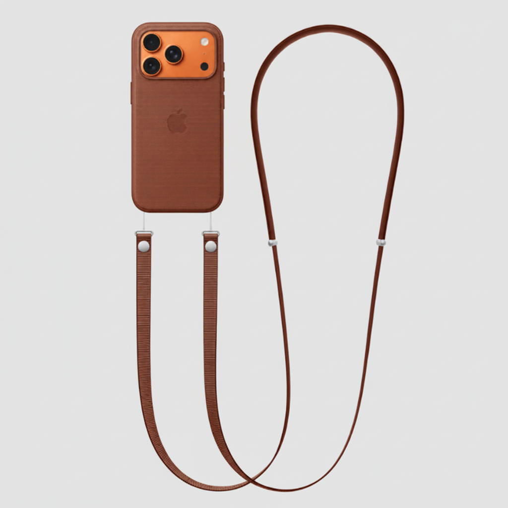 Pack Coque TechWoven et Bandoulière Crossbody pour iPhone 17 Pro & 17 Pro Max – Protection & Liberté au Quotidien (Style Minimaliste)