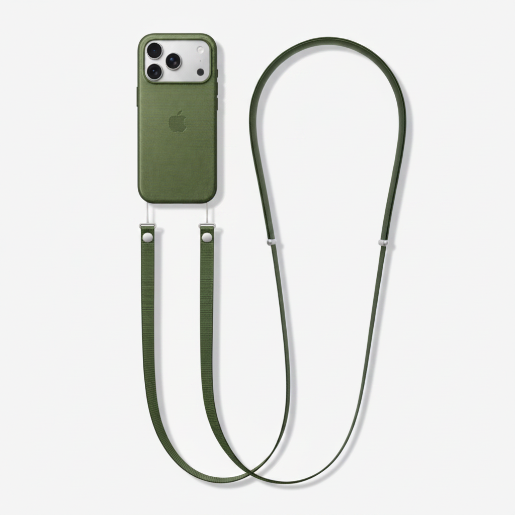 Pack Coque TechWoven et Bandoulière Crossbody pour iPhone 17 Pro & 17 Pro Max – Protection & Liberté au Quotidien (Style Minimaliste)
