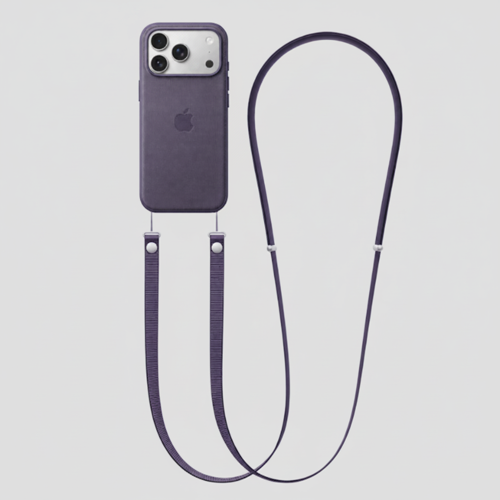 Pack Coque TechWoven et Bandoulière Crossbody pour iPhone 17 Pro & 17 Pro Max – Protection & Liberté au Quotidien (Style Minimaliste)