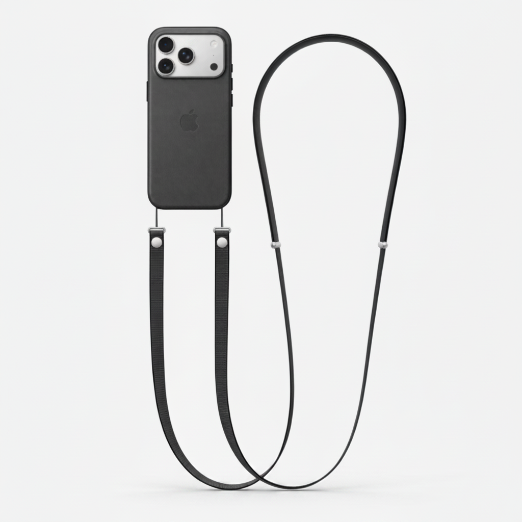 Pack Coque TechWoven et Bandoulière Crossbody pour iPhone 17 Pro & 17 Pro Max – Protection & Liberté au Quotidien (Style Minimaliste)
