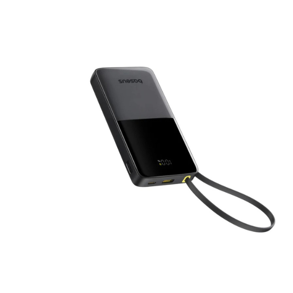 Power Bank Baseus Bipow 10 000 mAh 20W – Batterie Externe avec Câble USB-C Intégré