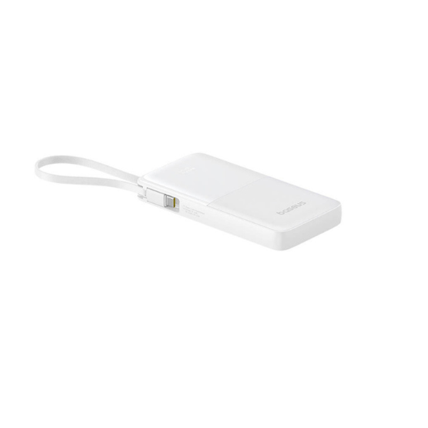Power Bank Baseus Bipow 10 000 mAh 20W – Batterie Externe avec Câble USB-C Intégré