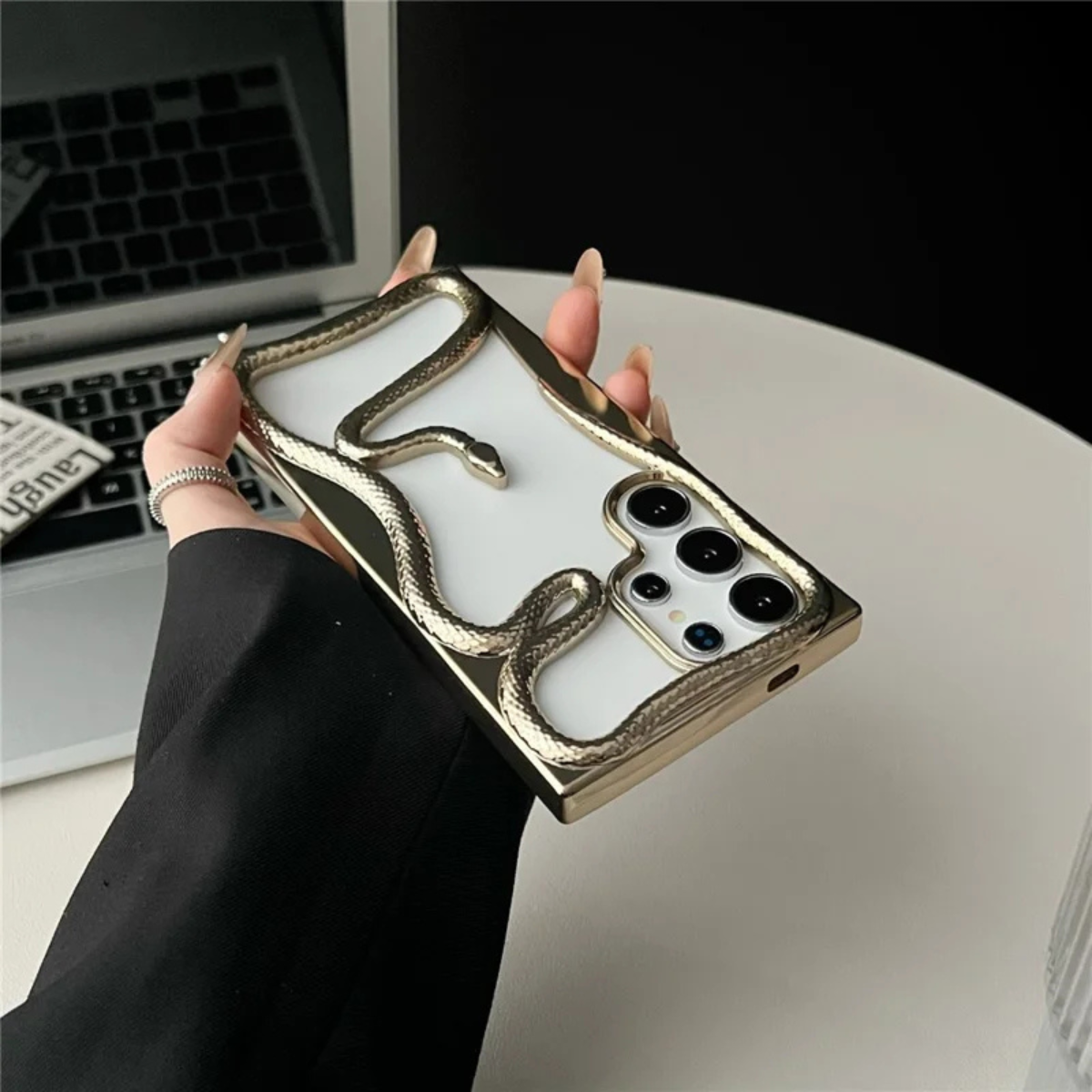 Coque Serpent Premium pour Samsung– Texture Reptile Élegante Et Protection Antichoc