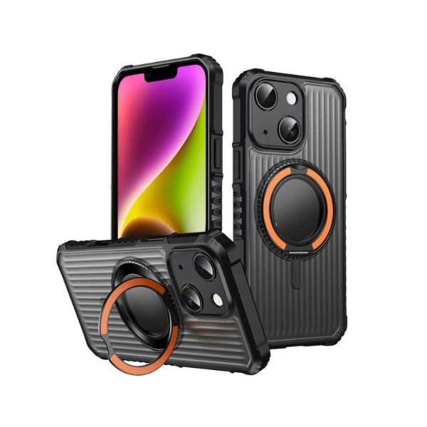 Coque Magnétique avec Support 360° pour iPhone et Samsung — PC + TPU
