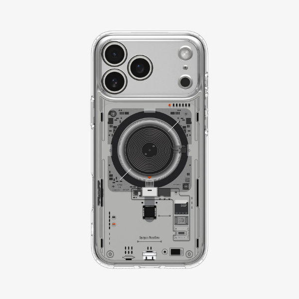 Coque Hybrid Spigen avec MagSafe pour iPhone & Samsung – Design Transparent Mat