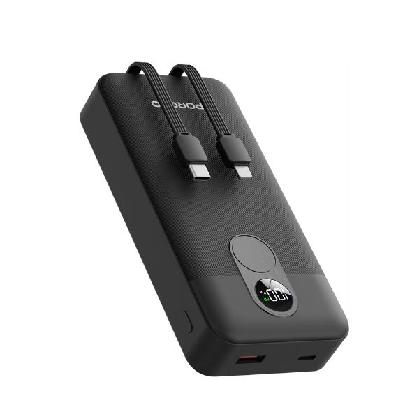 Porodo PB058 – Power Bank 20 000mAh 22,5W Fast Charge | Ultra Haute Capacité et Performance Fiable