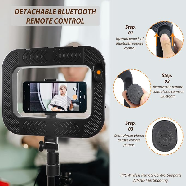 KOOSDA KRL-ST11 Ring Light Professionnel 12” – Éclairage LED pour Vidéo, Live Streaming & Création de Contenu